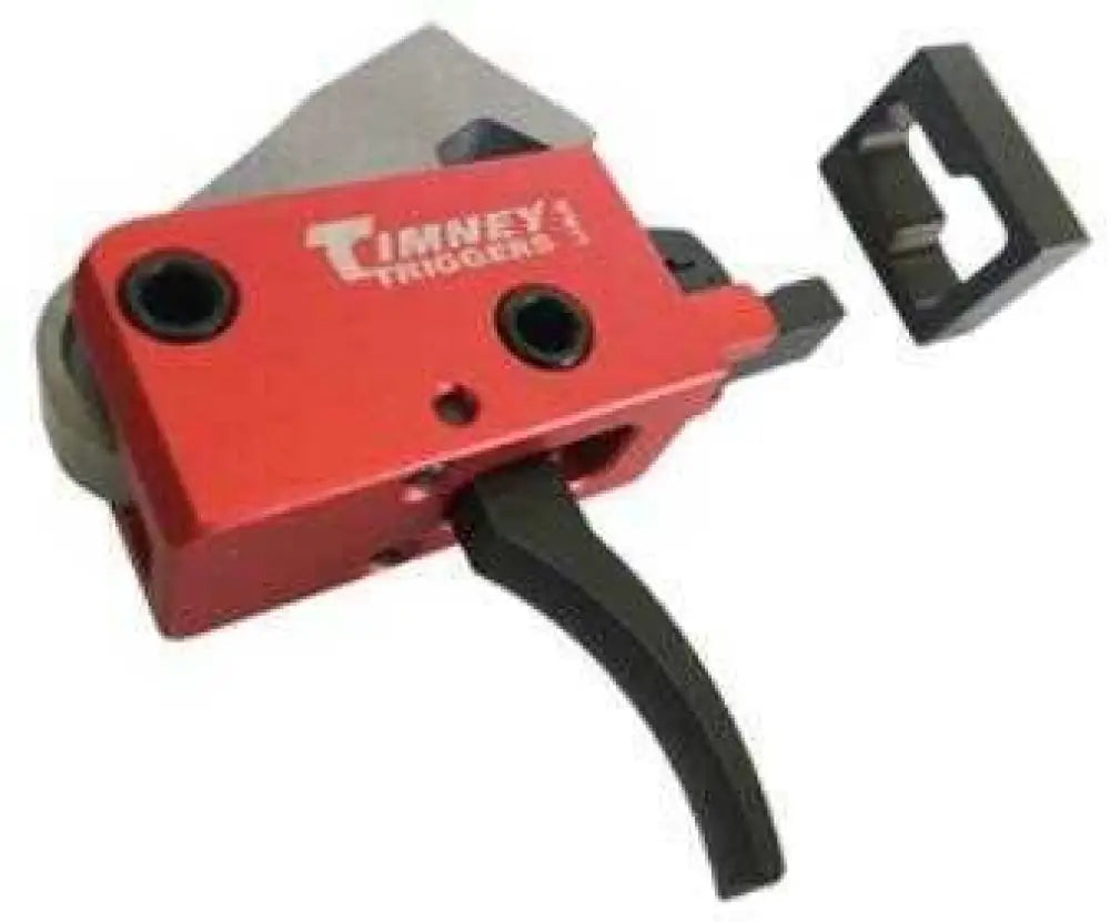 Timney Trigger Ar Pcc Drop in Replacement Two-stage Curved Shoe Aluminum Housing Red - 682
