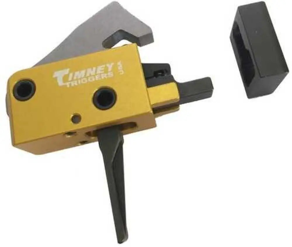 Timney Trigger Sig Sauer Mpx Drop in Replacement Single Stage Straight Shoe Alluminum Yellow Finish - 681-st