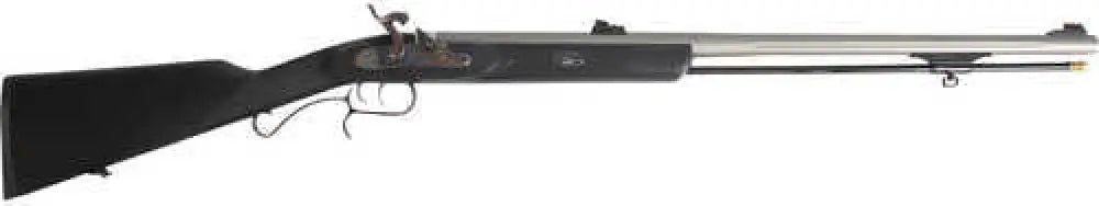 Traditions R391050 Shedhorn 50 Cal Musket 26’’ Fluted Stainless Barrel/rec Black Synthetic Stock Williams Fiber Optic