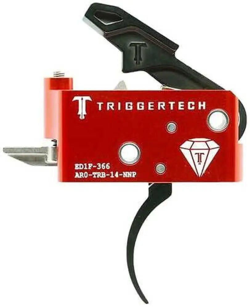 Triggertech Ar15 Diamond Two Stage Triggers Pvd Black Pro Curved - Ar0-trb-14-nnp