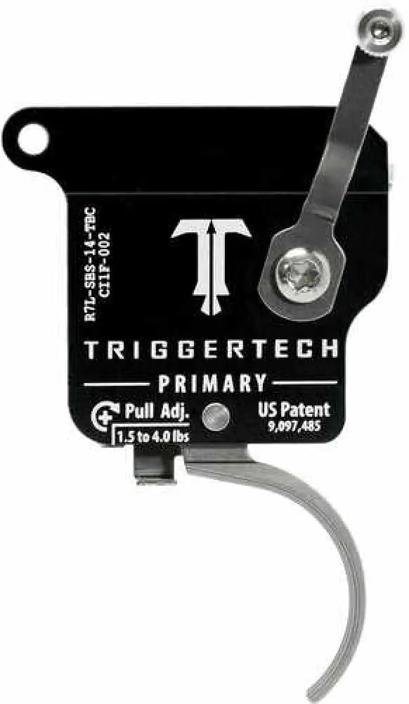Triggertech R7lsbs14tbc Primary with Bolt Release Left Hand Remington 700 Single-stage Traditional Curved 1.50-4.00 Lbs