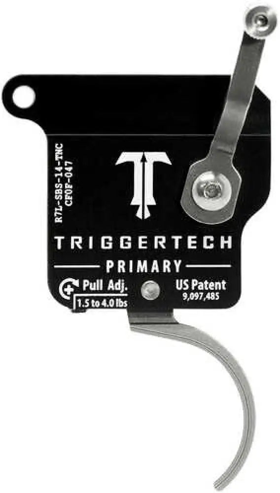 Triggertech R7lsbs14tnc Primary Without Bolt Release Left Hand Remington 700 Single-stage Traditional Curved 1.50-4.00 l