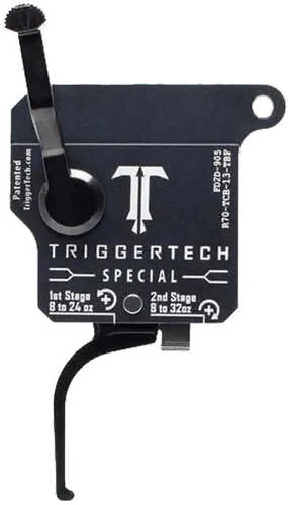 Triggertech Special Remington 700 Black Two-stage Flat Right - R70tcb13tbf