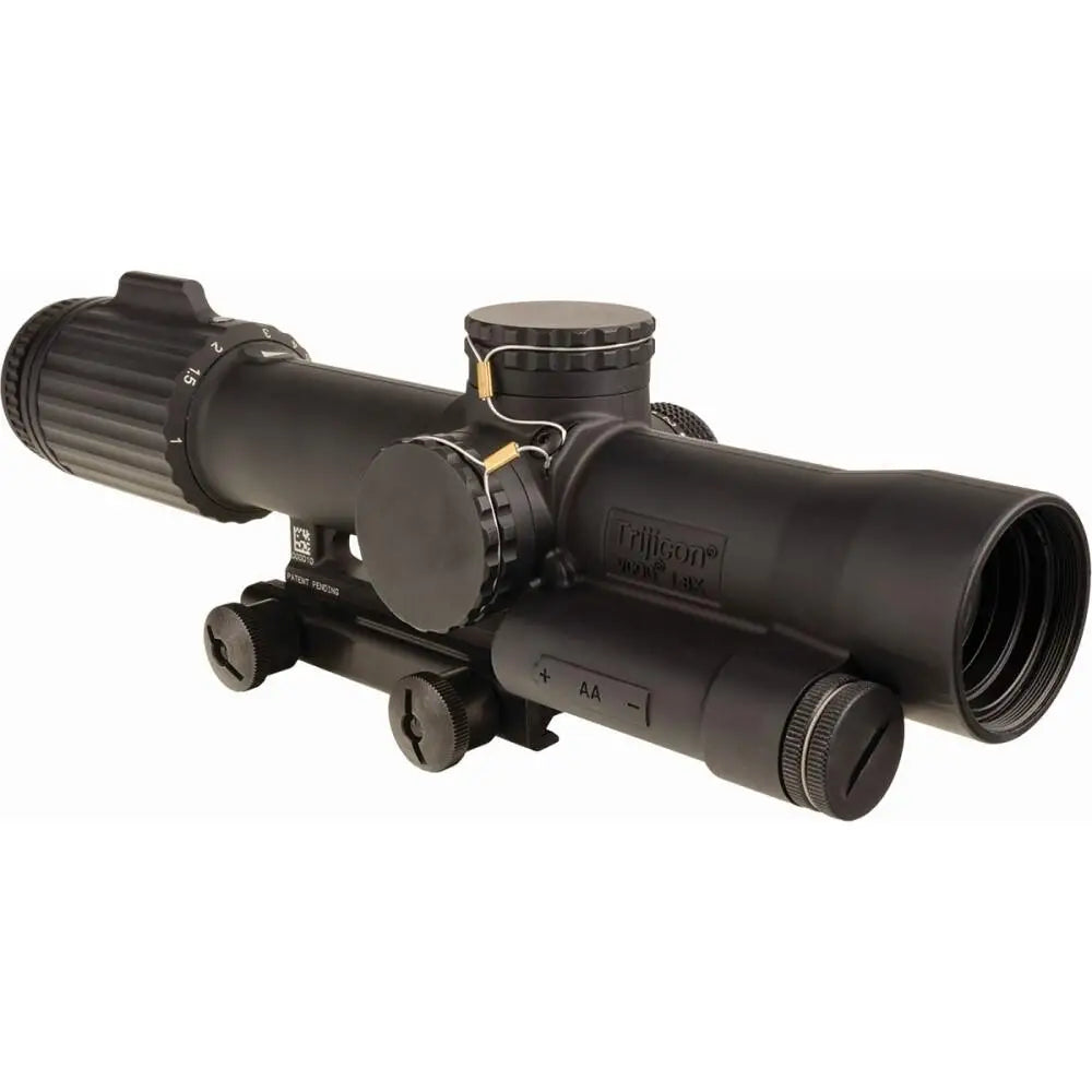 Trijicon Centerfire Scopes Vcog 1-8x28 Riflescope Ffp Red Moa Crosshair Dot Reticle Illuminated Black with Thumbscrew