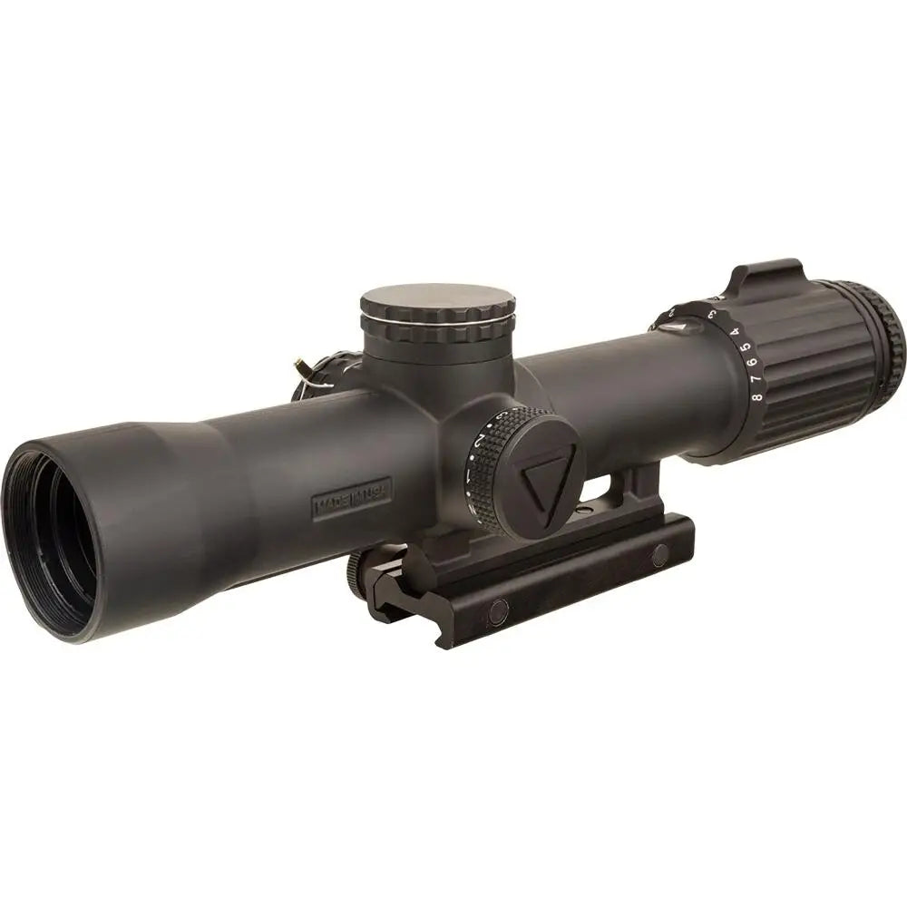 Trijicon Centerfire Scopes Vcog 1-8x28 Riflescope Ffp Red Mrad Crosshair Dot Reticle Illuminated Black with Thumbscrew
