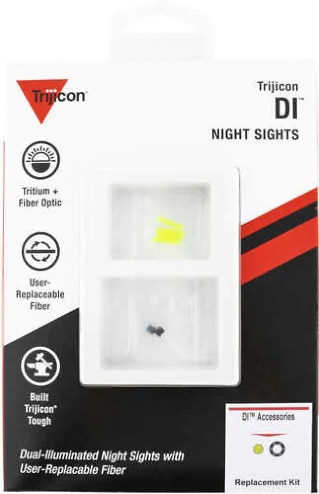 Trijicon Di Night Sight Standard Replacement Kit Green Fiber & Black Retainer - Ac50011