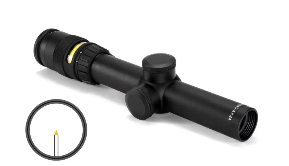 Trijicon Optics|centerfire Scopes Acupoint 1-4x24 Amber Triangle Buy at Faith and Freedom Outdoors