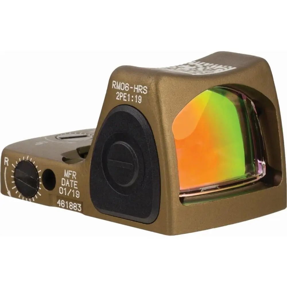 Trijicon Reflex Rmr Hrs Type 2 Red Dot Sight 3.25 Moa Coyote Brown Buy at Faith and Freedom Outdoors