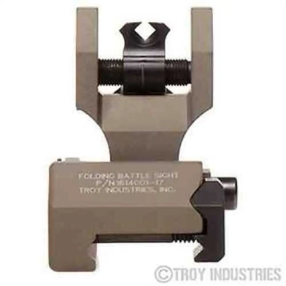 Troy Battlesight Rear Folding Sight Di-optic Aperture Picatinny Flat Dark Earth Finish Ssig-doa-rfft-00
