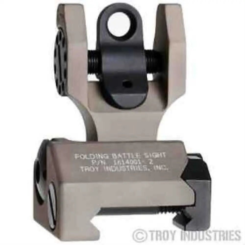 Troy Battlesight Sight Picatinny Flat Dark Earth Folding Rear Ssig-fbs-r0ft-00