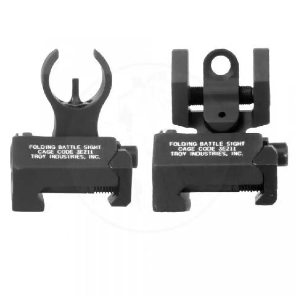 Troy Industries Rifle Sights Micro Set for H&k Front & Round Rear - Black Buy at Faith and Freedom Outdoors