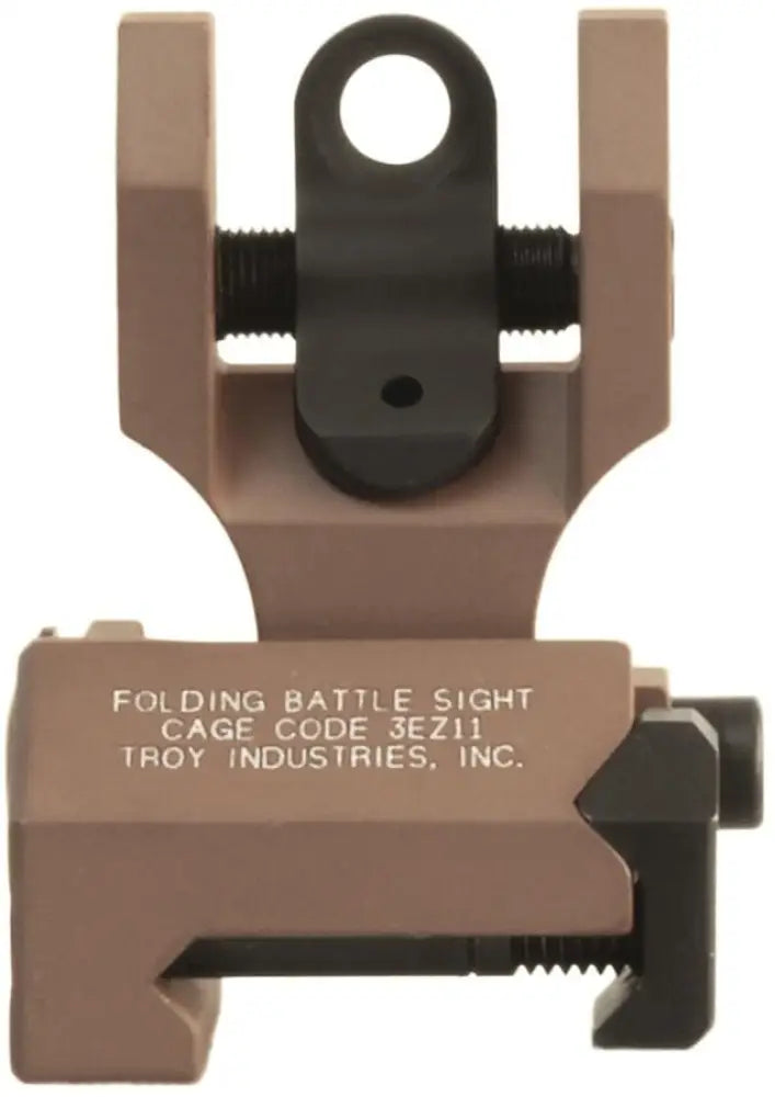 Troy Industries Rifle Sights Rear Folding Battlesight Fde Buy at Faith and Freedom Outdoors
