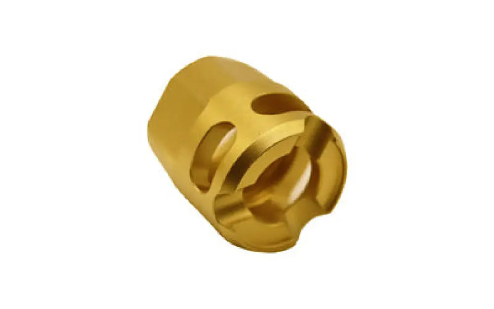 True Prec Y-micro Comp 1/2x28 Gld Buy at Faith and Freedom Outdoors - Muzzle Devices - Compensator