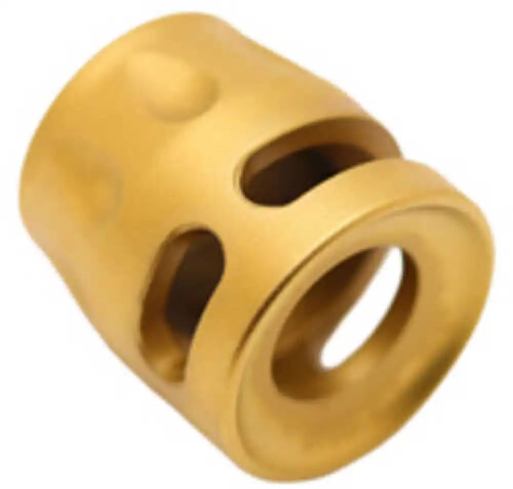True Precision Micro Comp Compensator 9mm Gold 1/2-28 Titanium Nitride - Tp-smicro-g