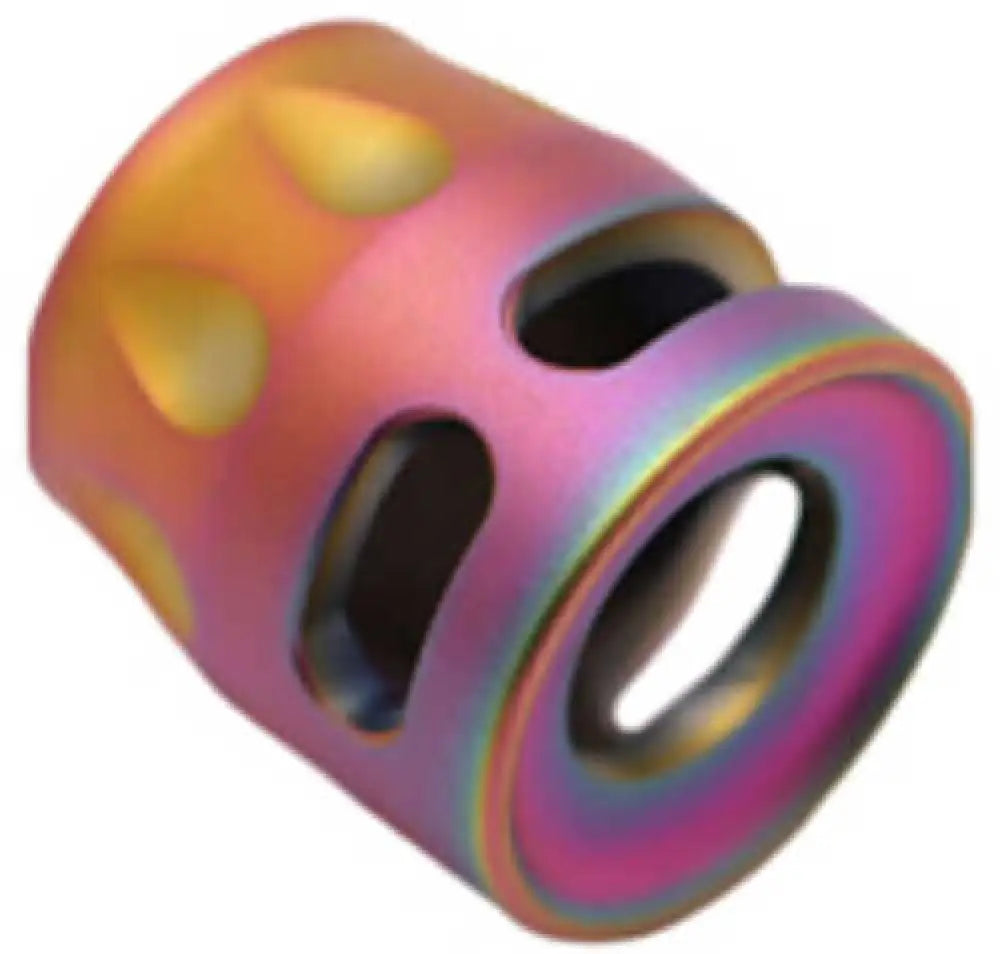 True Precision Micro Comp Compensator 9mm Spectrum (rainbow Pvd) 1/2-28 Pvd - Tp-smicro-s
