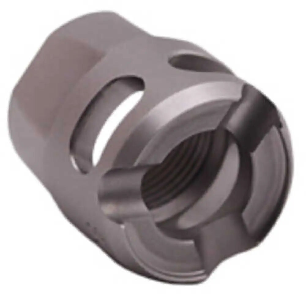 True Precision Y-micro Comp Compensator 9mm Fits 1/2-28 Threads Satin Finish Stainless Steel Tp-ymicro-ss - Tp-ymicro-ss