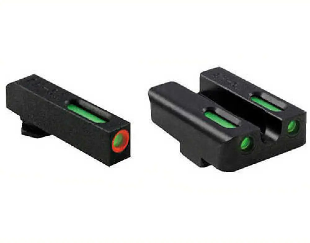 Truglo Brite-site Tfx Pro Sight Fits S&w M&p Shield Tritium/fiber-optic Day/night 24/7 Brightness Orange Ring