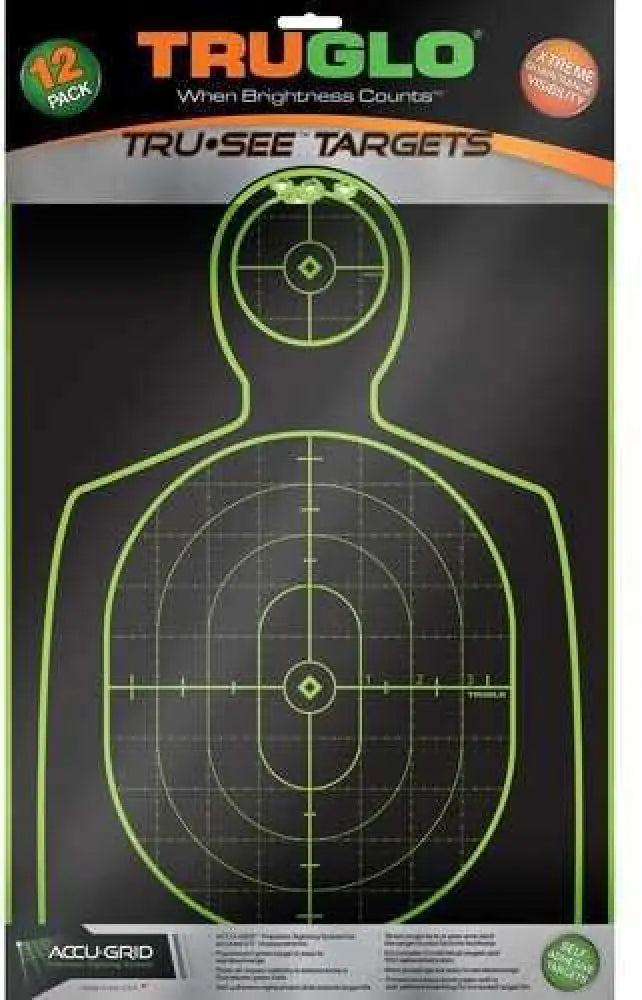 Truglo Handgun Target 12x18’’ 12 Pack Tg13a12