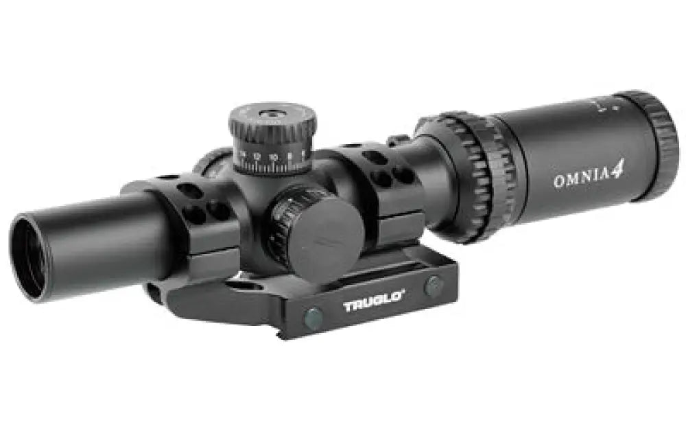 Truglo Omnia 1-4x24 Ir Aptr Black Buy at Faith and Freedom Outdoors - Scopes & Magnified Optics - Rifle Scope