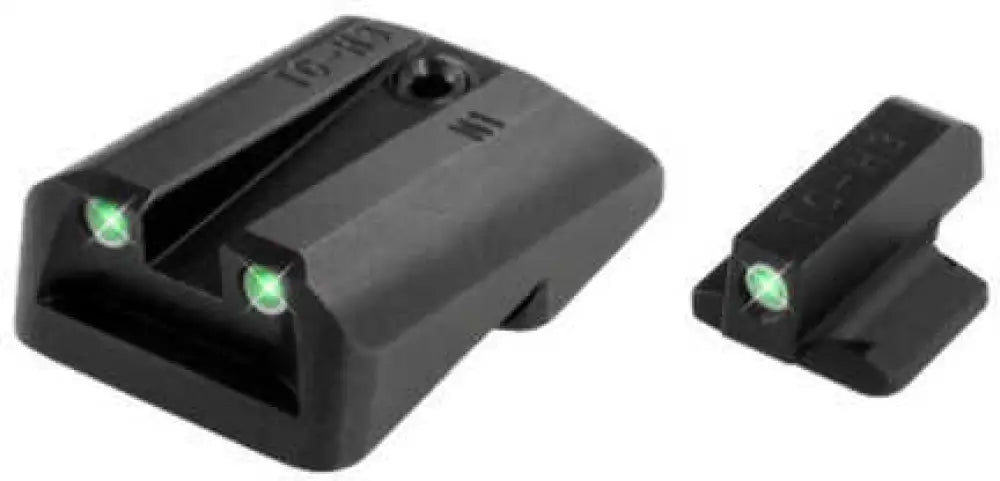 Truglo Tg-tg231n3 Tritium Night Sights Square Green Front & Rear Nitride Fortress Frame 1911 with Novak 260 5