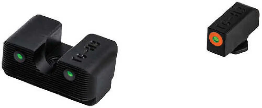 Truglo Tg-tg231w1c Tritium Pro Night Sights Square Green with Orange Outline Front/u-notch Rear Nitride Fortress