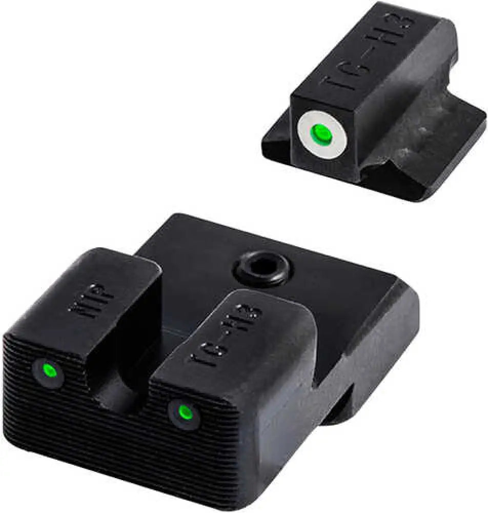 Truglo Tritium Pro Night Sights Low Set Green with White Outline Front/green Rear Nitride Fort - Tgtg231g3mw