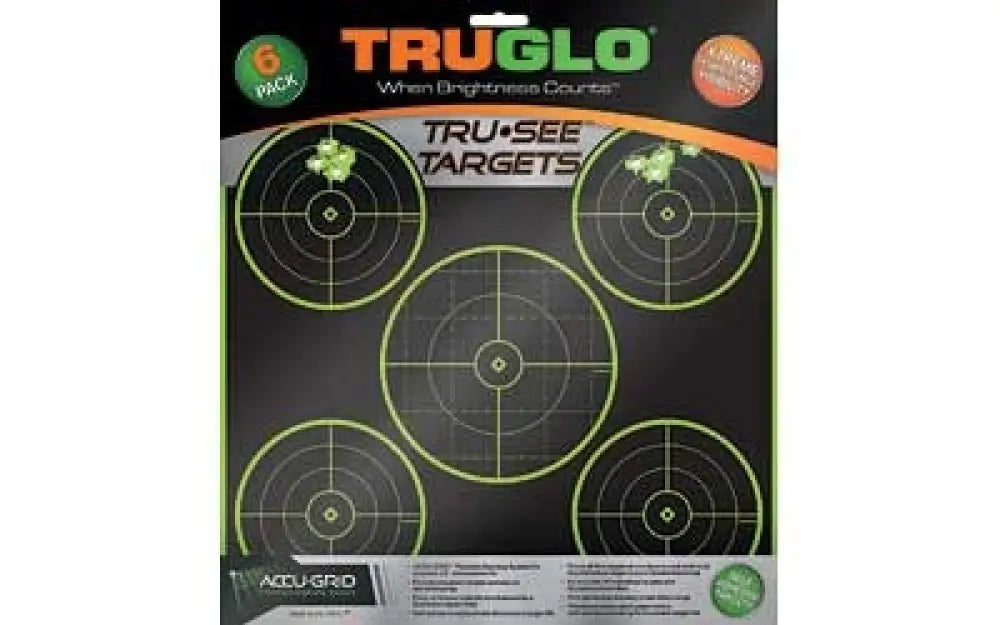 Truglo Tru-see 5 Bull Tgt 12x12 6pk Buy at Faith and Freedom Outdoors - Adhesive Targets - Target