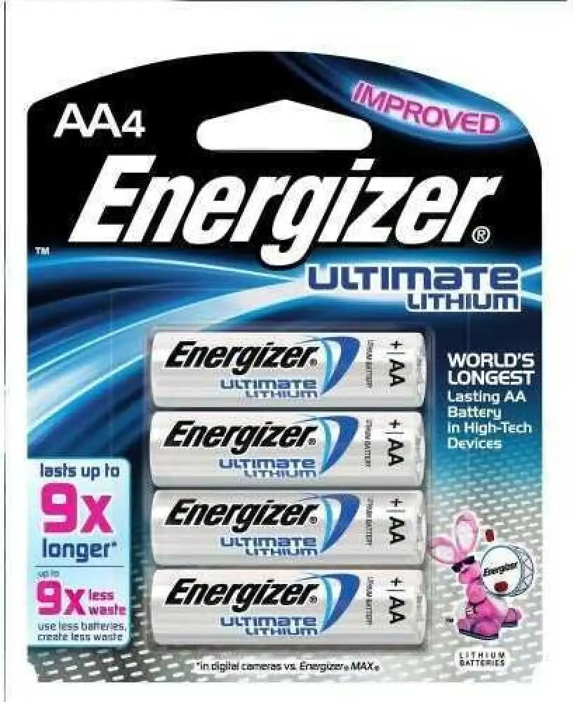Ultimate Lithium Aa Battery Package of 4 Md: L91sbp-4