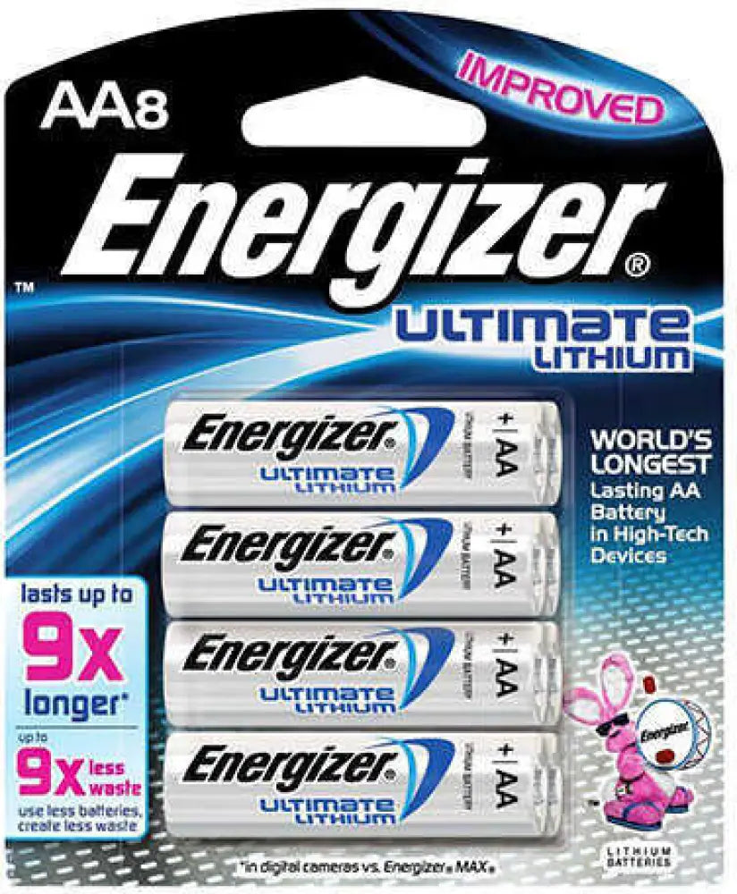 Ultimate Lithium Aa Battery Package of 8 Md: L91sbp-8