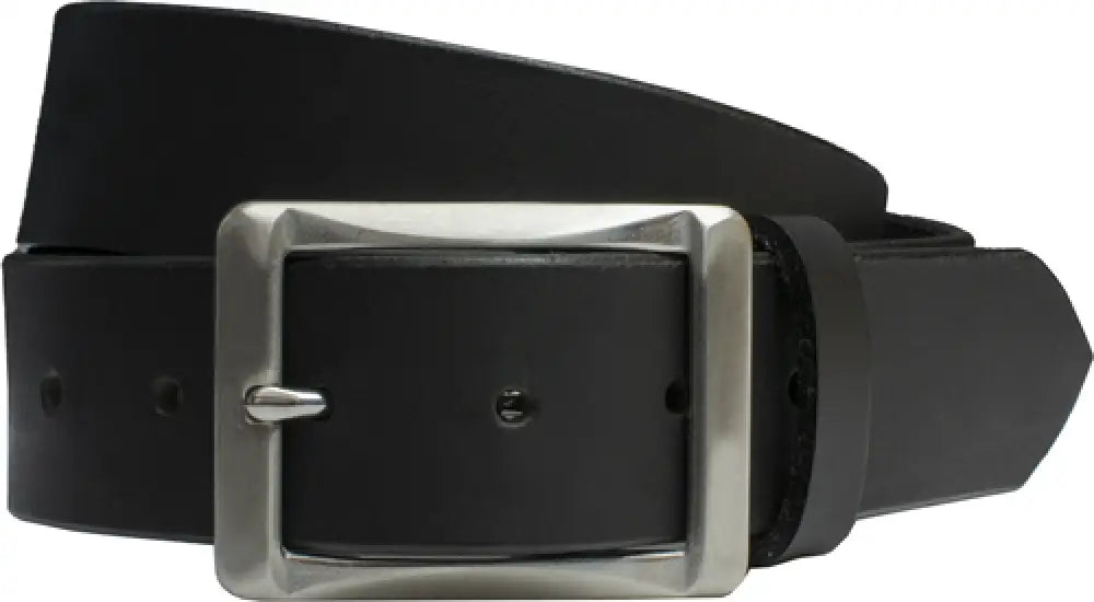 Uncle Mike’s Mikes Leather Belt 42’’-46’’ Full Grain Nickel Plated Buckle Black Blt-um-42-46-mbl - Blt-um-42-46-mbl