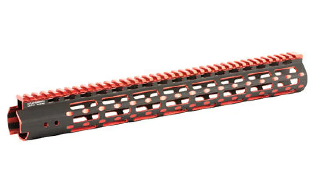 Utg Pro M-lok 15’’sslm 2tn Rl Blk/rd Buy at Faith and Freedom Outdoors - Handguards & Forends - Rail