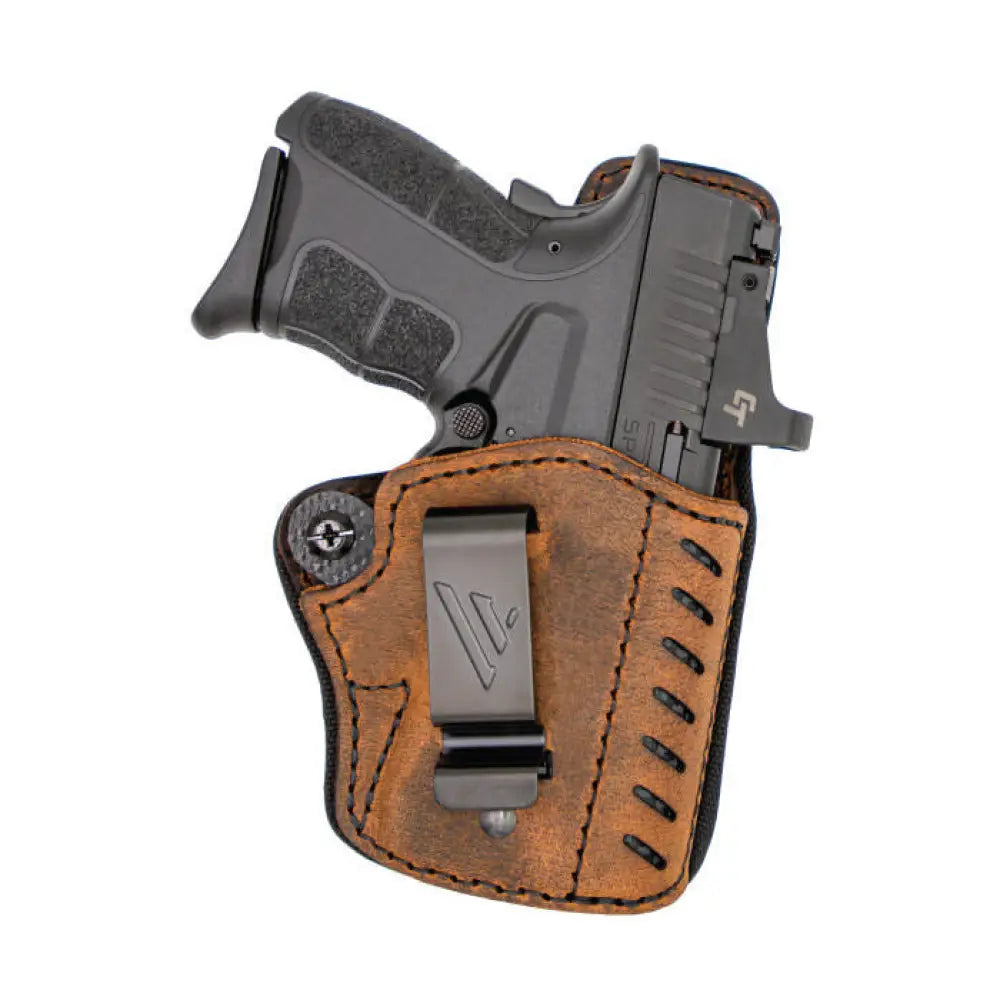 Versacarry by Sitzco Llc. Gun Holsters Comfort Flex Deluxe Iwb Holster Right Hand Size 1 Brown Buy at Faith and Freedom