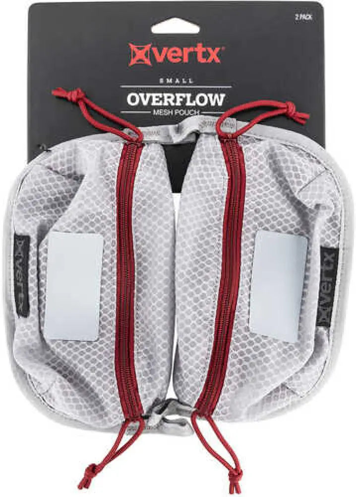 Vertx Vtx5195agyna Overflow Mesh Pouch Nylon 8.5’’w x 5’’h White/red