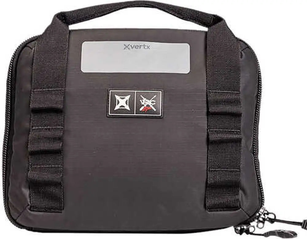 Vertx Vtx5709 Vtac Single Pistol Case Black Holds 2 Handguns 420d Nylon Ripstop