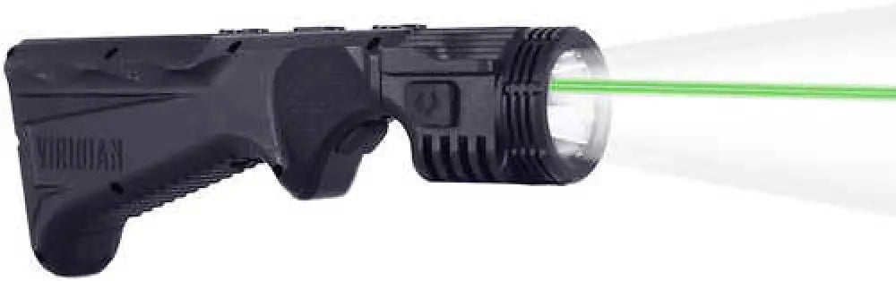 Viridian 912-0090 4lux 2k Grip Light with Green Laser Black 2000 Lumens White Led/green - 9120090