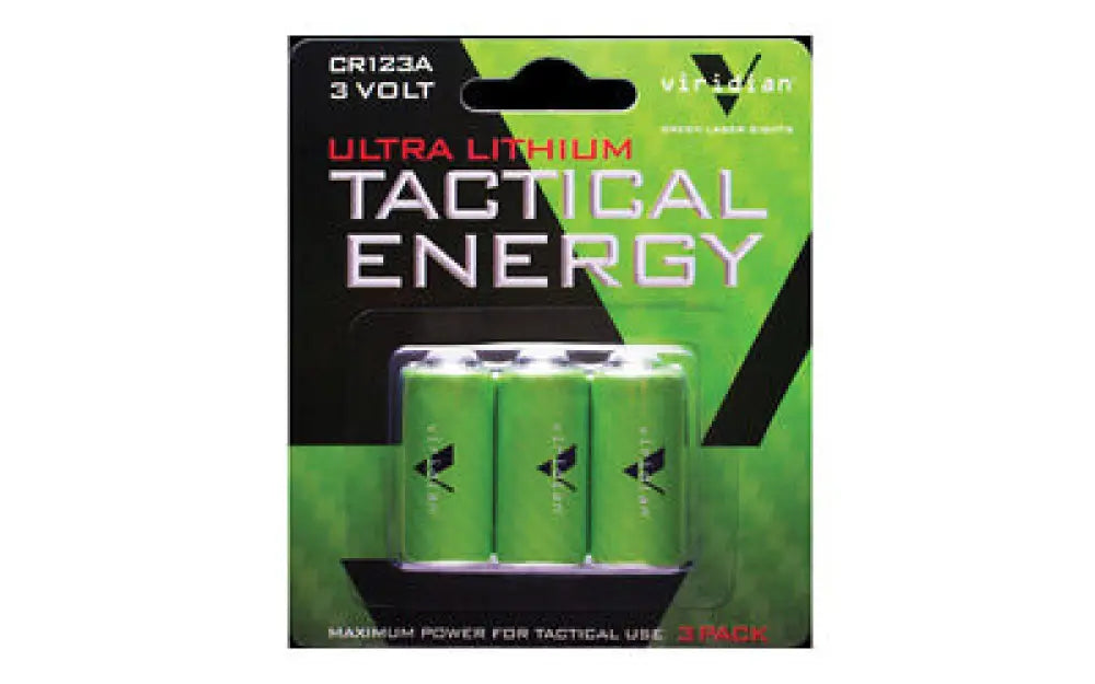 Viridian Cr123a Lith Battery 3pk Buy at Faith and Freedom Outdoors - Batteries - Battery