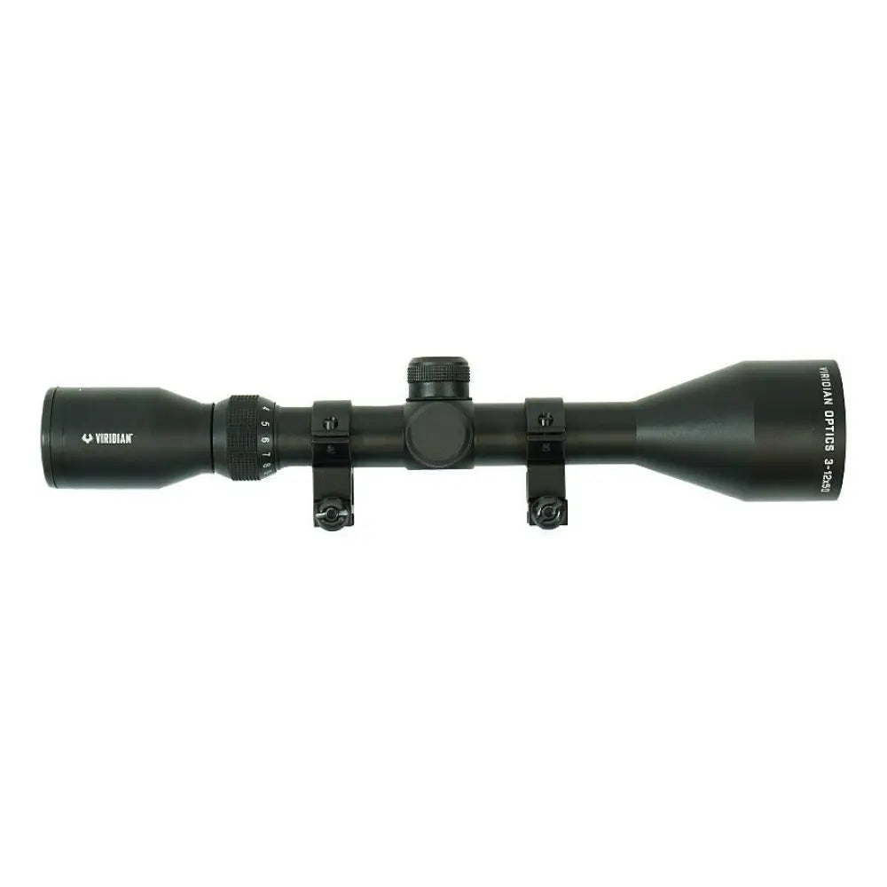 Viridian Green Laser Centerfire Scopes Eon Rifle Scope 3-12x50 R4 Black with Rings Retail Box Buy at Faith and Freedom