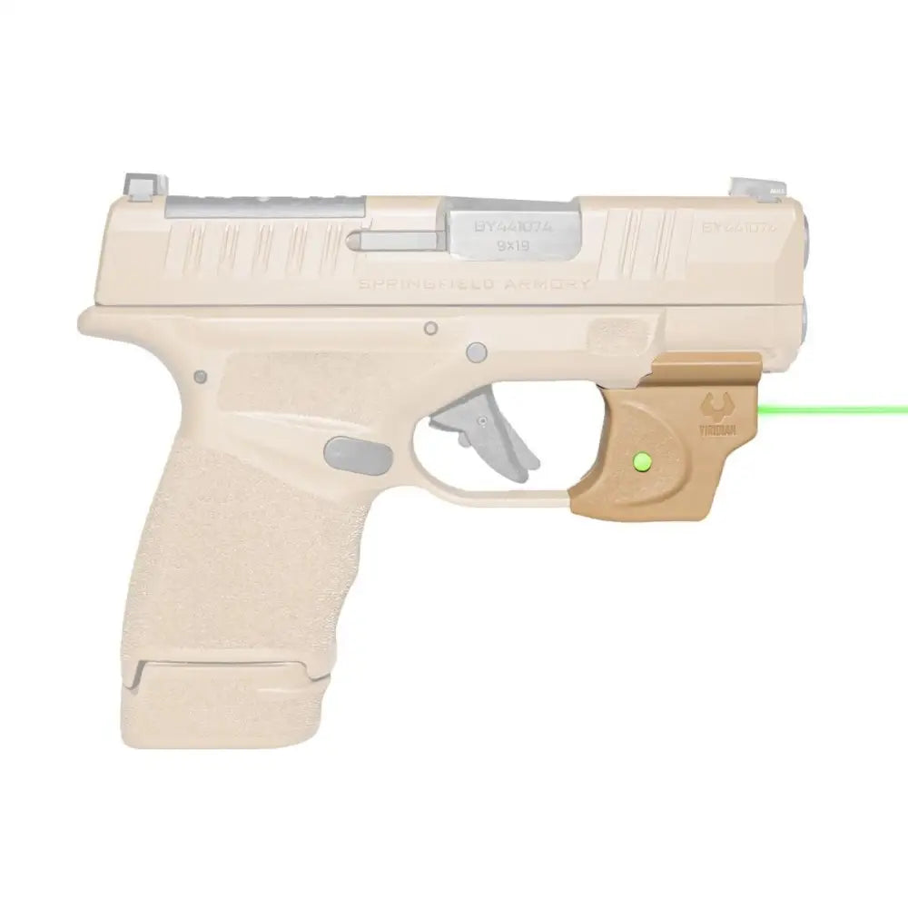 Viridian Green Laser Sights e Series Fde Springfield Hellcat Buy at Faith and Freedom Outdoors