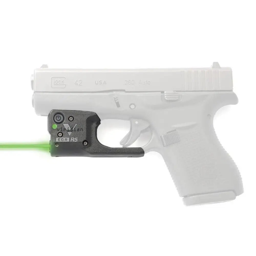 Viridian Green Laser Sights Reactor R5 Gen 2 Sight for Glock 42 with Ambidextrous Iwb Holster Buy at Faith and Freedom