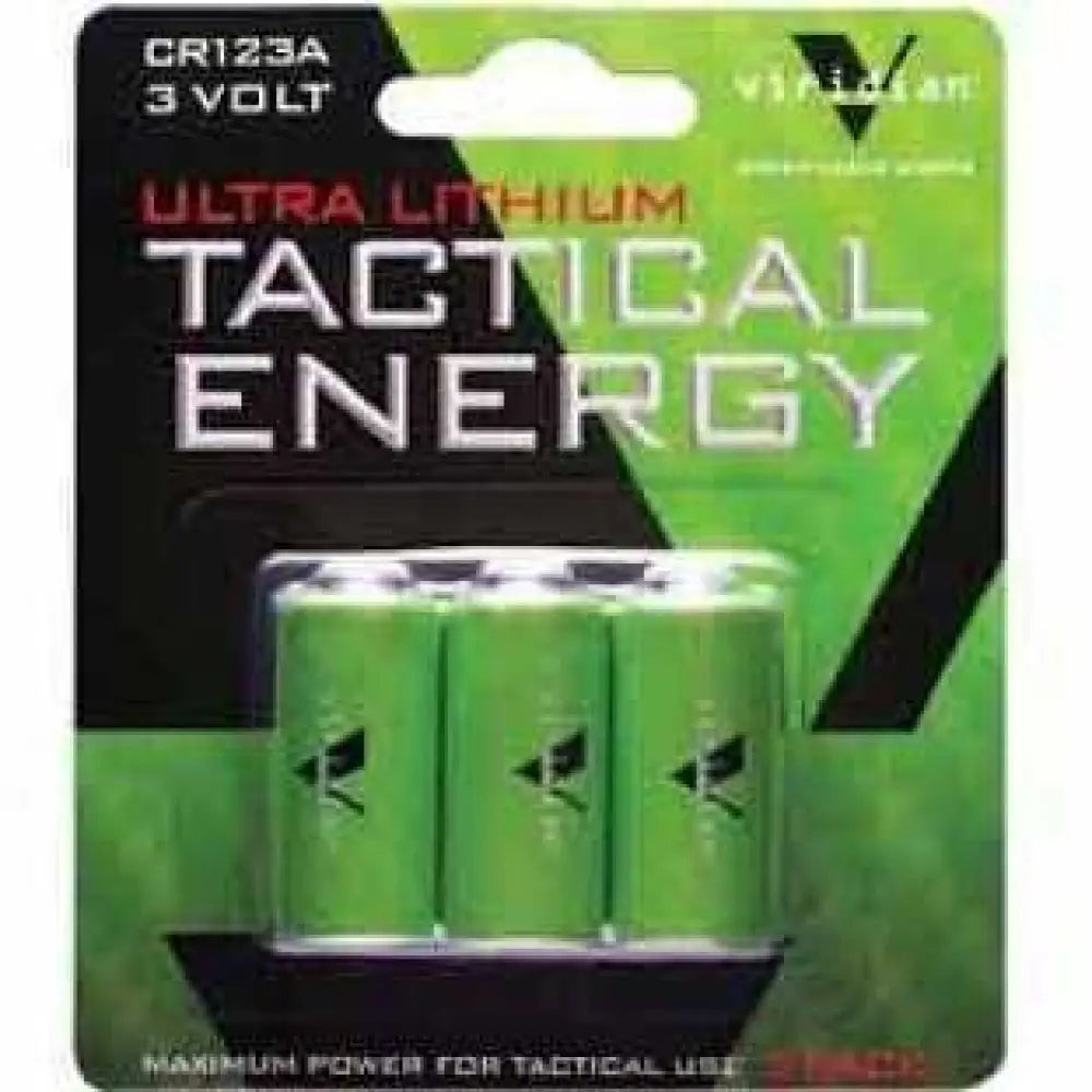 Viridian Weapon Technologies Battery Cr123a Lithium 3/pack Green Vir-cr123-3 - Cr123-3