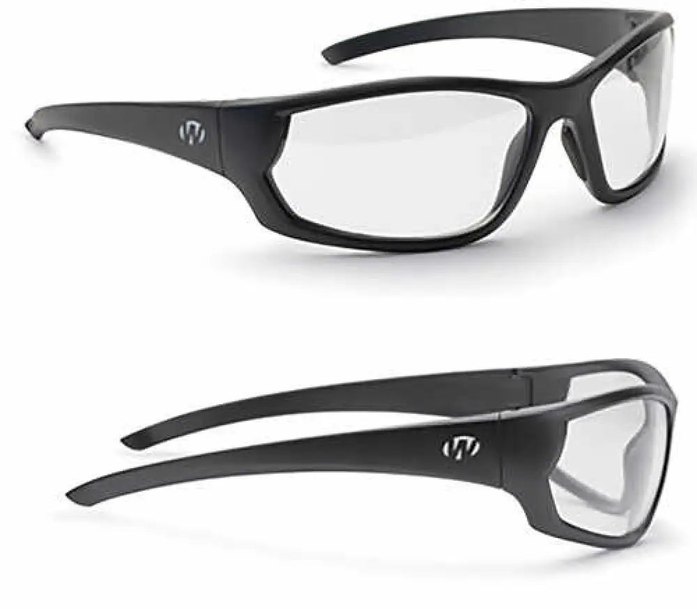 Walker’s Ballistic Eyeware Ikon Carbine Clear Lens with Matte Black Full Wraparound Frame Eva Foam Nose - Gwp-iknff1-clr