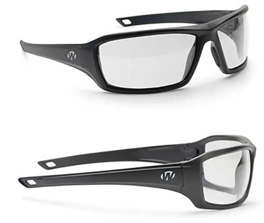 Walker’s Ballistic Eyeware Ikon Forge Clear Lens Black Full Frame Glasses - Gwp-iknff2-clr