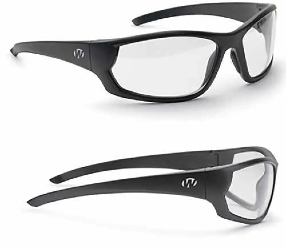 Walker’s Ballistic Eyeware Ikon Vector Clear Lens Matte Black Full Frame Glasses - Gwp-iknff4-clr