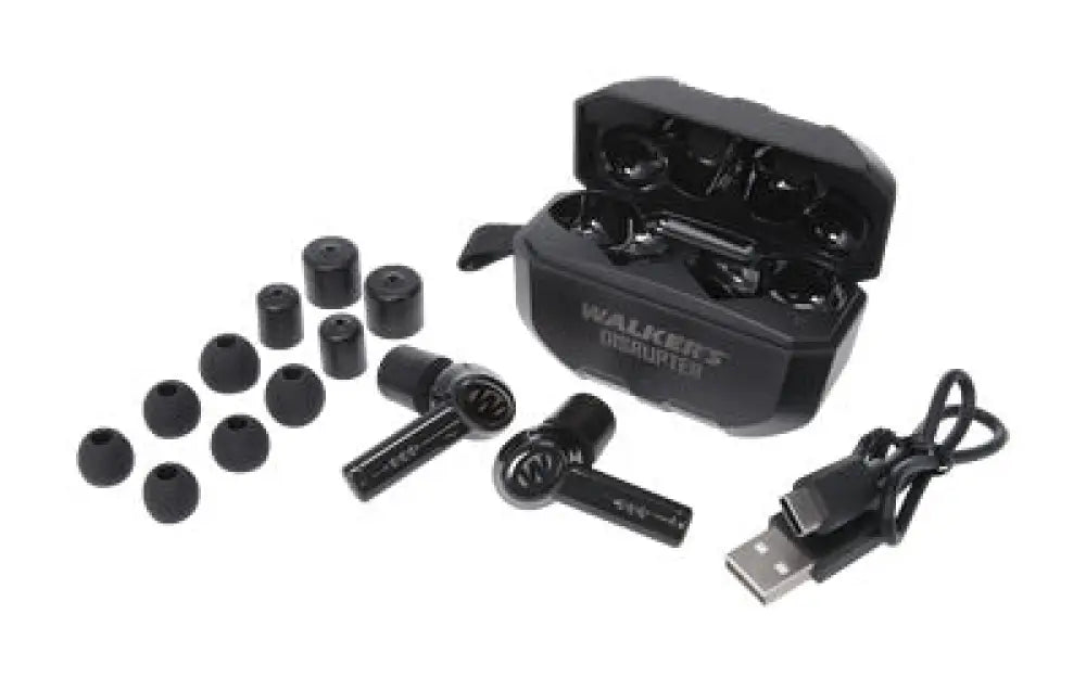 Walkers Disrupter N/c Earbuds Black Buy at Faith and Freedom Outdoors - Ear Protection - Electronic Earmuff