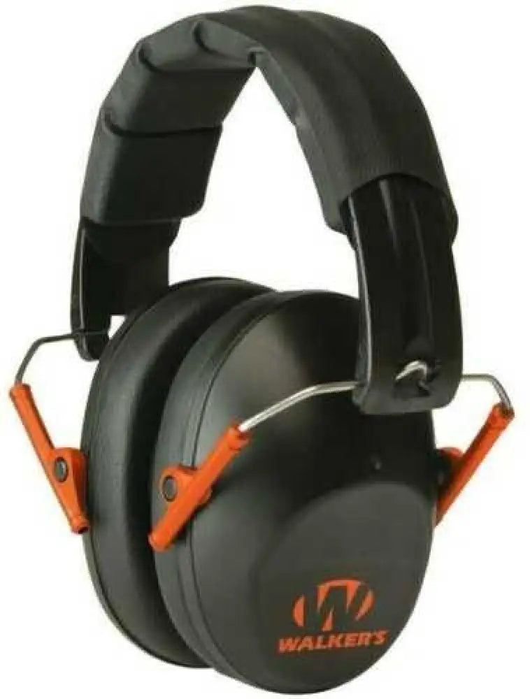 Walkers Game Ear / Gsm Outdoors Gwpfpm1bko Pro Low Profile Folding Earmuff Orange