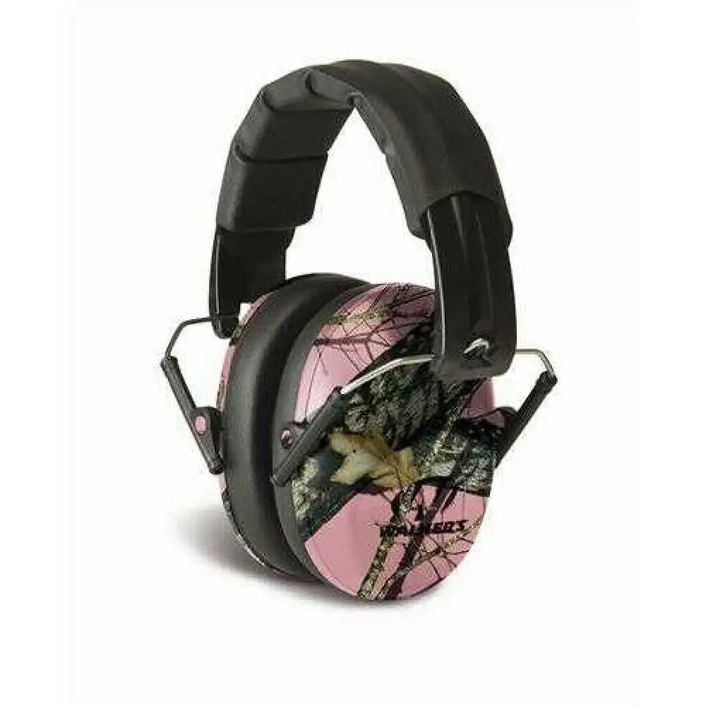 Walker’s Game Ear / Gsm Outdoors Pro Low Profile Folding Muff - Pink Mossy Oak - Gwp-fpm1-pkmo