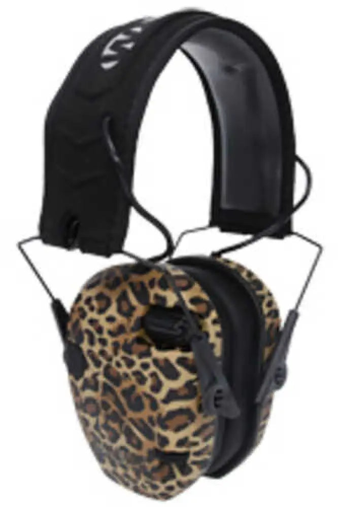 Walker’s Gwp-rsem-leo Razor Slim Electronic Muff Polymer 23 Db Over the Head Leopard Print/black Adult - Gwp-rsem-leo