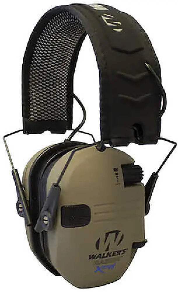 Walkers Gwpxrsemfde Razor X-trm Digital Muff 21 Db Over the Head Polymer Flat Dark Earth Cups with Black Headband