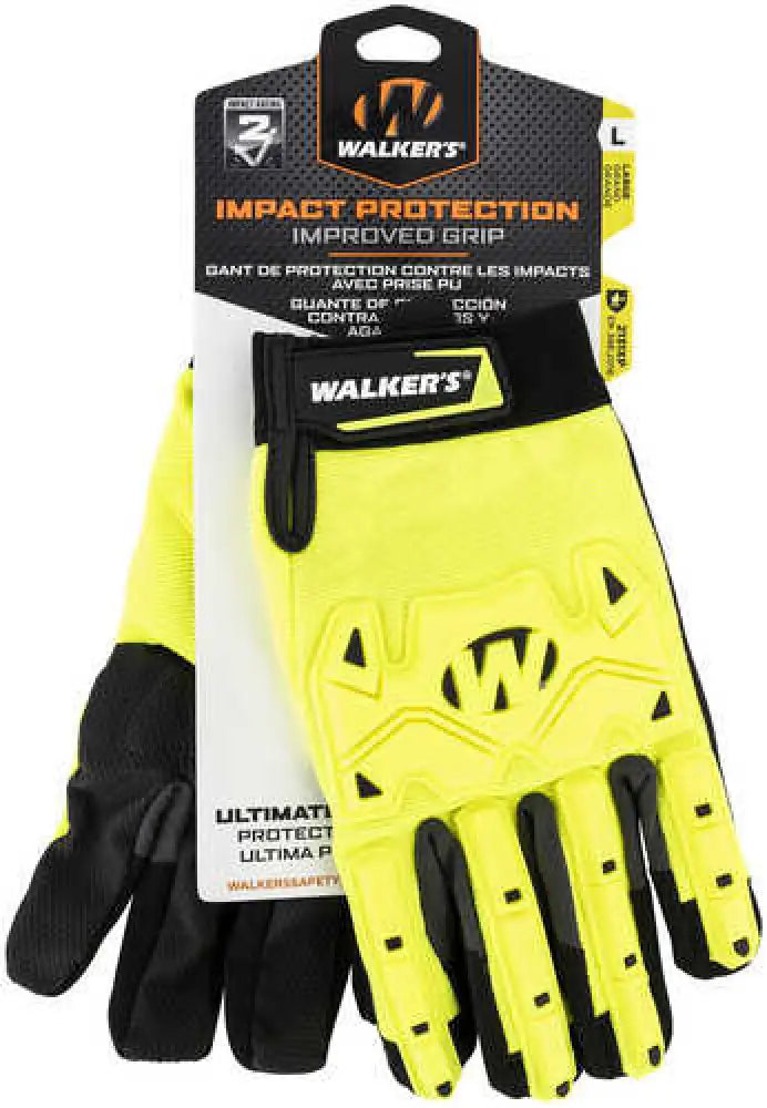 Walker’s Hi-viz Impact Resist Gloves Poly