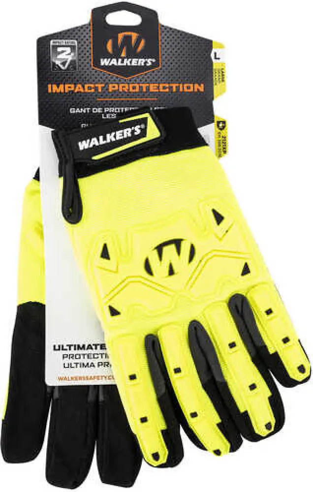 Walker’s Hi-viz Impact Resistant Gloves - Gwp-sf-hvffil2-sm
